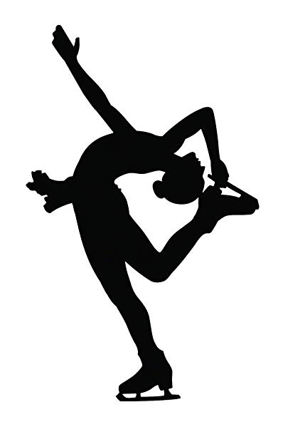 A&R Sports Figure Skater Magnet & Decal