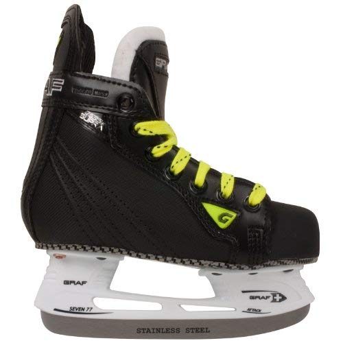 Graf Supra 535 Yth. Ice Hockey Skates Size 12c Black/silver