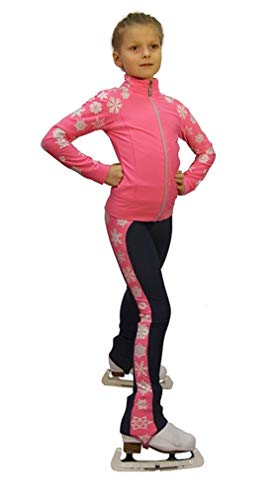 IceDress Figure Skating Outfit - Snowflake (Pink)