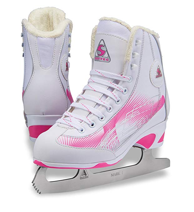 Jackson Ultima Kids Figure Ice Skates Softec RAVE RV2001, Available in Pink or Purple