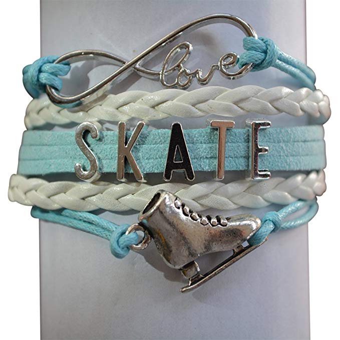 Infinity Collection Figure Skating Jewelry- Girls Figure Skating Bracelet - Perfect Figure Skating Gifts