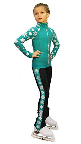 IceDress Figure Skating Outfit - Snowflake (Mint)