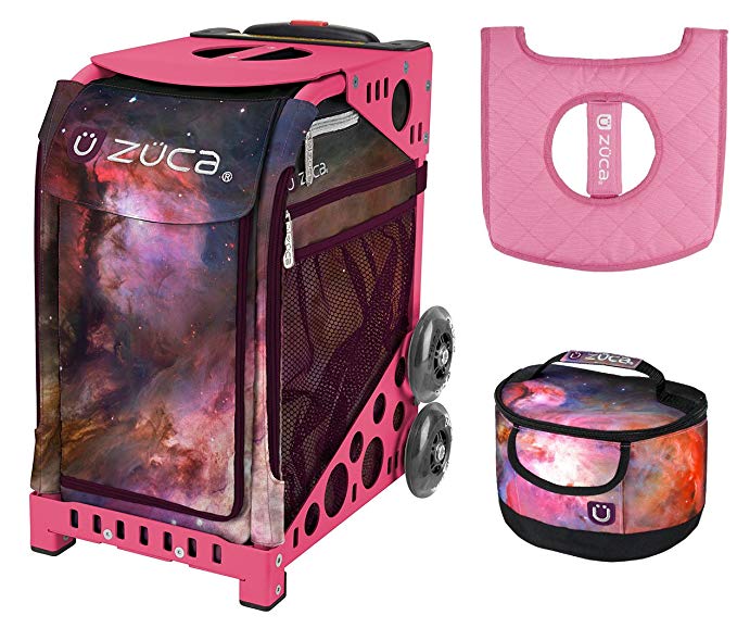 Zuca Galaxy Sport Insert Bag & Pink Frame with Gift Lunchbox + Seat Cushion