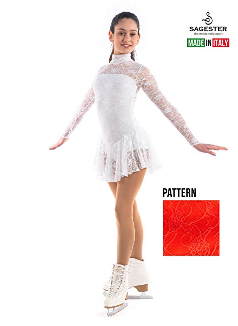 Sagester # 132 / Italy Hand-Made/Figure Ice Skating Dress, Roller Skating