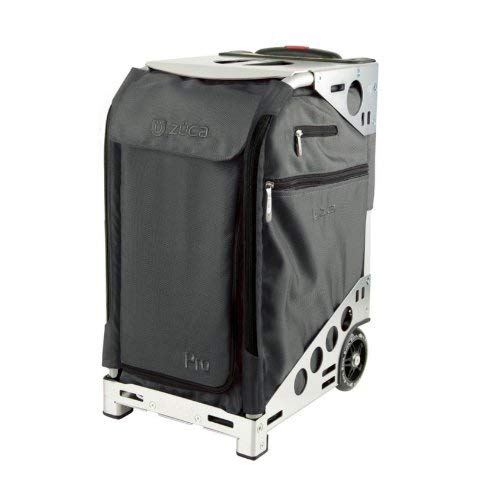 Zuca Pro Travel Full Set (Silver Frame, Graphite Gray Insert Bag, Standard Packing Pouch Set + TSA); Color: Graphite Gray on Silver w/matching Travel Cover