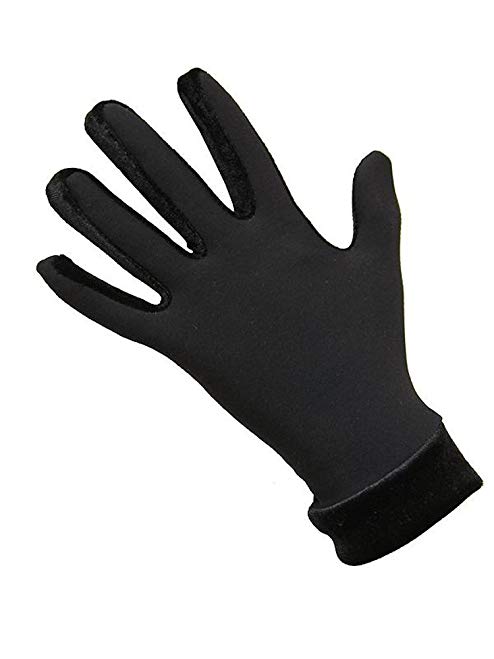 IceDress Thermal Figure Skating Gloves with Velvet (Black)