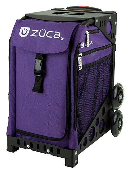 Zuca Sport Rolling Suitcase with Rebel (Deep Purple) Insert Bag and Your Choice of Frame