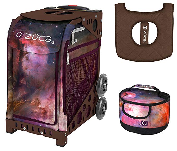 Zuca Galaxy Sport Insert Bag & Brown Frame with Gift Lunchbox and Seat Cushion
