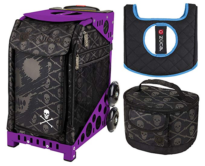 Zuca Sport Bag - Skulls with gift Lunchbox and Seat Cover