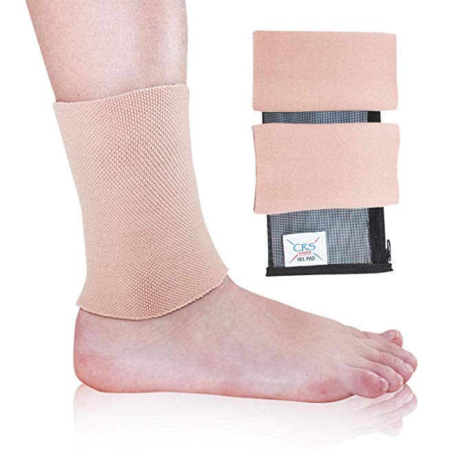 CRS Cross Ankle Gel Sleeves - Padded Skate Sock Ankle Protection ...